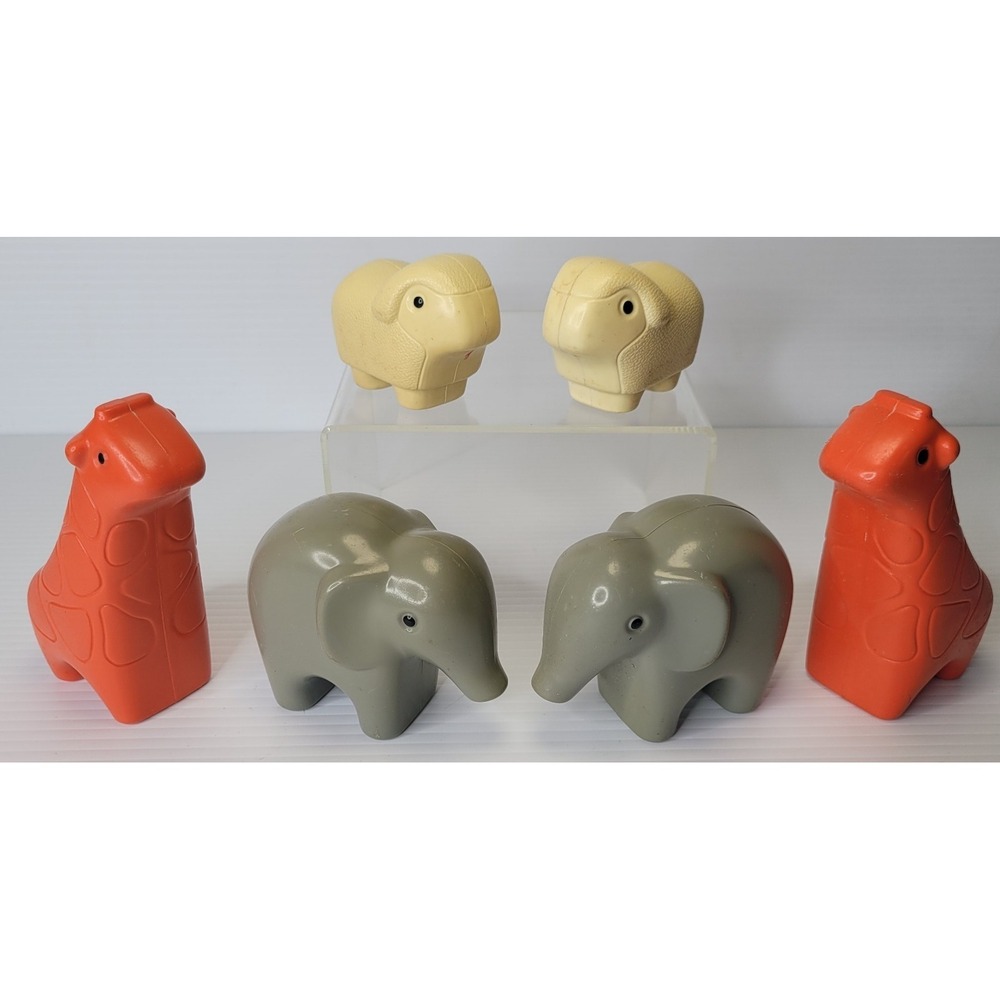 6 Little Tikes Toddler Tots Noah's Ark Animals Vintage 1990s Giraffe Sheep